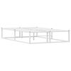 vidaXL Cadre de lit sans matelas blanc 120x200 cm m&eacute;tal