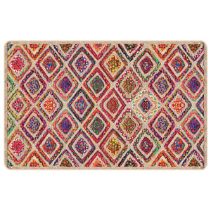 vidaXL Tapis lavable multicolore 190x300 cm antid&eacute;rapant
