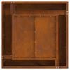 vidaXL Braise Marron 60 x 60 x 30 cm Acier