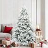 vidaXL Sapin de No&euml;l artificiel avec 300 LED Blanc 180 cm PE et PVC