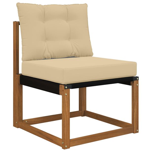 vidaXL Coussin de canap&eacute; d'ext&eacute;rieur 2 pcs Beige Polyester