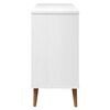 vidaXL Commode MOLDE Blanc 113x40x80 cm Bois de pin massif