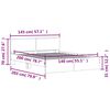 vidaXL Cadre de lit sans matelas chêne sonoma 140x200 cm