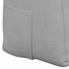 vidaXL Coussin de Dos Gris nuage 200 x 24 x 50 cm tissu