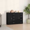 vidaXL Buffet 2 pcs Ch&ecirc;ne noir 60 x 31 x 84 cm Bois d'ing&eacute;nierie