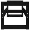 vidaXL Porte-pneus Noir 120x40x40 cm Bois de pin massif