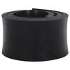 vidaXL Bordure en caoutchouc de chasse-neige noir 200x15x2 cm