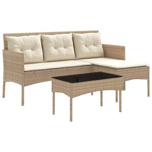 vidaXL Ensemble de canap&eacute; de jardin avec coussin 2 pcs polyrotin