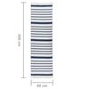 vidaXL Tapis Marine 80x300 cm Coton