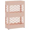 vidaXL Stand de Parapluie de Pluie Rose 28 x 12 x 41 cm Acier