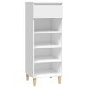 vidaXL Armoire &agrave; chaussures Blanc 40x36x105 cm Bois d'ing&eacute;nierie