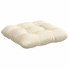 vidaXL Coussins de si&egrave;ge 4 pcs Cr&egrave;me 45 x 45 cm