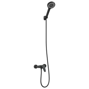 vidaXL Ensemble de Douche Noir G 1 / 2 pouces