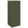 vidaXL Bo&icirc;te de d&eacute;p&ocirc;t de colis Vert olive 41 x 38 x 103 cm Acier