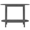 vidaXL Table console Gris 110x40x80 cm Bois massif de pin