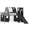 vidaXL Cadre de lit superpos&eacute; pour enfants Uni Noir 80 x 200 cm m&eacute;tal