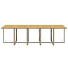 vidaXL Ensemble &agrave; manger de jardin coussins 15pcs R&eacute;sine tress&eacute;e Beige