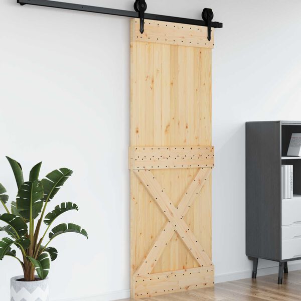 vidaXL Porte NARVIK Naturel 85 x 210 cm Bois de pin massif