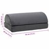 vidaXL Coussin de repose-pieds Uni Gris
