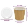 vidaXL Tasses &agrave; caf&eacute; en papier avec couvercles 1000 pcs 4oz 100ml