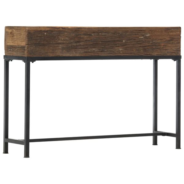 vidaXL Table console 120x30x80 cm bois de r&eacute;cup&eacute;ration massif