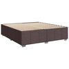 vidaXL Sommier &agrave; lattes de lit avec matelas Marron fonc&eacute; 200x200 cm