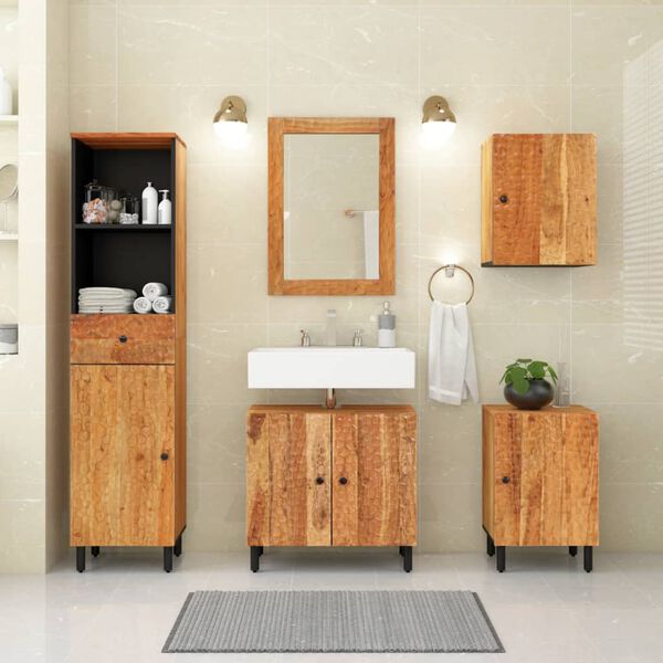 vidaXL Armoire de salle de bain 38x33x58 cm bois massif d'acacia
