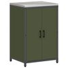 vidaXL Meuble de rangement de cuisine HATTEM Vert olive Acier