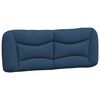 vidaXL Cadre de lit sans matelas Hvar bleu 140x190 cm tissu