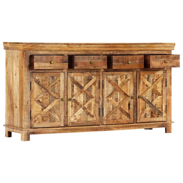 vidaXL Buffet avec 4 tiroirs 160x40x85 cm Bois massif de manguier