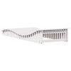 vidaXL Chaise longue blanc 205x80x31,5 cm bois massif de pin