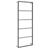 vidaXL Porte-serviette Noir 45x10x115 cm Acier