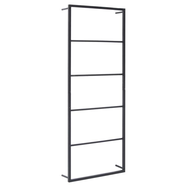 vidaXL Porte-serviette Noir 45x10x115 cm Acier