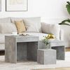 vidaXL Tables gigognes 3 pcs Gris béton Aggloméré