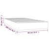 vidaXL Matelas de lit &agrave; ressorts ensach&eacute;s fermet&eacute; moyenne Cr&egrave;me 80x200x20cm Similicuir