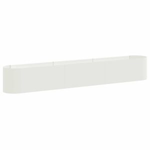 vidaXL Jardin sur&eacute;lev&eacute; Blanc 280 x 40 x 40 cm