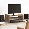 vidaXL Support de moniteur ch&ecirc;ne artisanal 50x27x20 cm bois ing&eacute;nierie