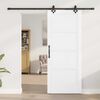 vidaXL Porte coulissante ORKDAL Blanc 83 x 202 cm Pin massif