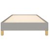 vidaXL Cadre de lit sans matelas gris clair 90x200 cm tissu