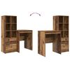 vidaXL Bureau avec tiroir 2 pcs Bois ancien