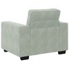 vidaXL Fauteuil Gris clair 60 cm Velours