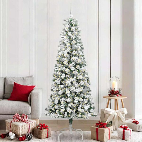vidaXL Sapin de No&euml;l Artificiel &agrave; Branches Articul&eacute;es 210 cm