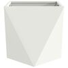 vidaXL Jardini&egrave;re 2 pcs Blanc 50 x 50 x 50 cm Acier