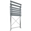 vidaXL Mobilier de bistro 3 pcs Acier Gris