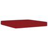 vidaXL Salon de jardin 6 pcs avec coussins rouge bordeaux