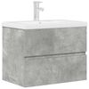 vidaXL Ensemble de meubles de salle de bain 2 pcs gris b&eacute;ton