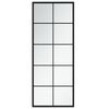 vidaXL Miroir mural noir 100x40 cm m&eacute;tal