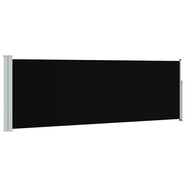 vidaXL Auvent lat&eacute;ral r&eacute;tractable de patio 100x300 cm Noir