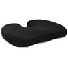 vidaXL Coussin d&rsquo;assise Couleur unie Noir 47 x 36,5 x 8 cm