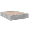 vidaXL Cadre de lit sans matelas gris béton 150x200 cm